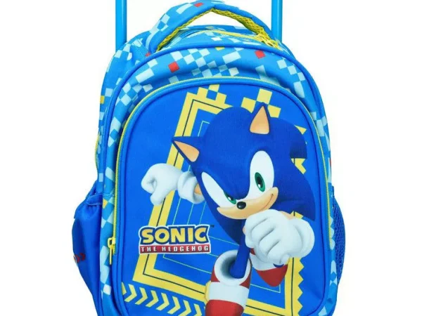 Σακίδιο Νηπιαγωγείου Sonic με Ρόδες (30x25x15cm)