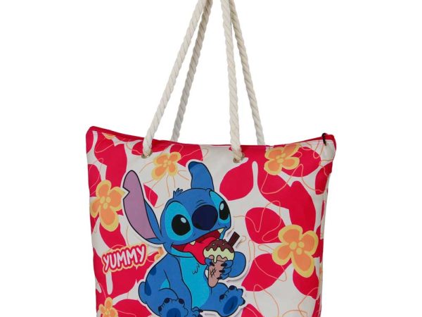Τσάντα Θαλάσσης Lilo and Stitch Ice Cream Ροζ