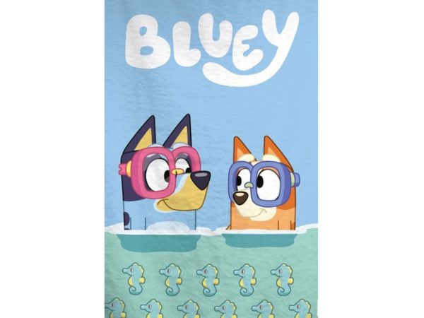 Πετσέτα μπάνιου Bluey Diving, πετσέτα θαλάσσης 70x140cm (Fast Dry)