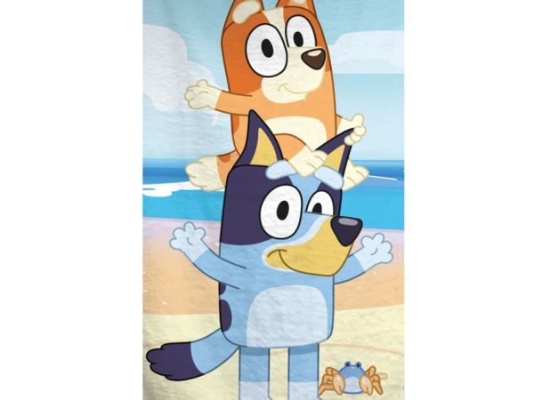 Πετσέτα μπάνιου Bluey Balance, πετσέτα θαλάσσης 70x140cm (Fast Dry)