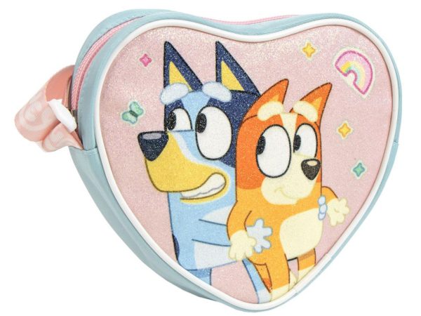 Τσάντα ώμου και χιαστί glitter Bluey Hug