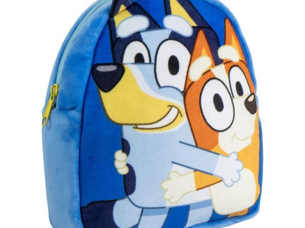 Bluey Hug βελούδινο σακίδιο πλάτης, τσάντα 22 cm
