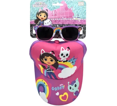 Gabby’s Dollhouse Παιδικό Σετ Γυαλιά Ηλίου & Καπέλο