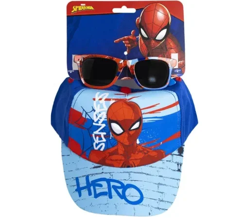 Spiderman Παιδικό Σετ Γυαλιά Ηλίου & Καπέλο