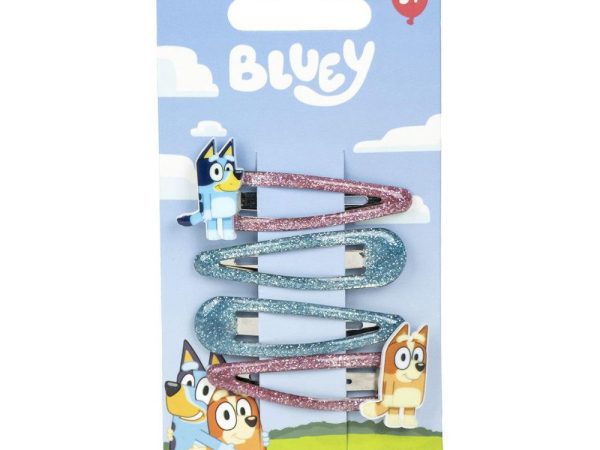 Σετ κλιπ μαλλιών Bluey 4 τμχ