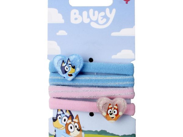 Σετ δέματος μαλλιών Bluey Heart 4 τεμαχίων