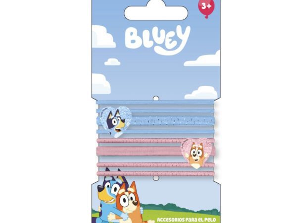 Σετ δέσιμο μαλλιών Bluey Heart 8 τμχ