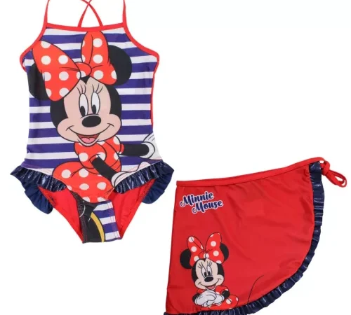 Disney Minnie Σετ Μαγιό & Σαρόνγκ
