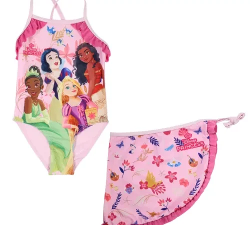 Disney Princess Σετ Παιδικό Μαγιό & Σαρόνγκ