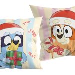 Διακοσμητικό μαξιλάρι Bluey Χριστουγέννων 40x40 εκ.