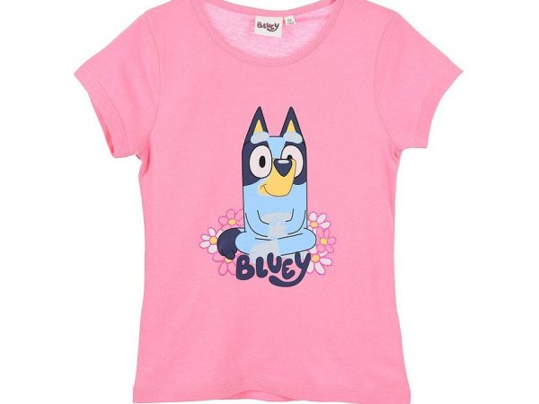 Παιδικό κοντό μπλουζάκι Bluey, τοπ 3-6 ετών