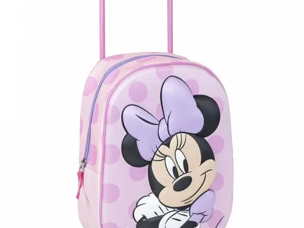 3D Τσάντα Τρόλεϊ 31εκ Νηπιαγωγείου DISNEY Μίνι Μάους