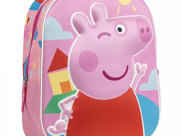 3D Τσάντα Πλάτης 31εκ Νηπιαγωγείου PEPPA PIG