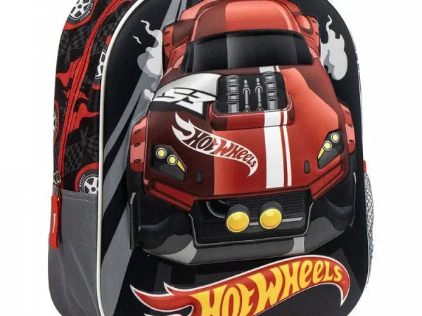 3D Τσάντα Πλάτης 31εκ Νηπιαγωγείου HOT WHEELS