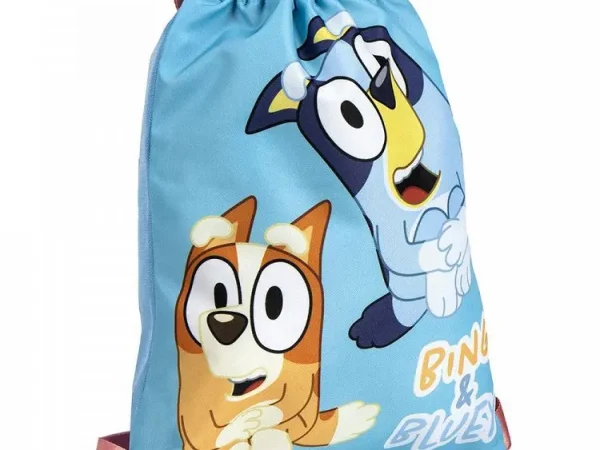 Τσάντα Πάνινη με Κορδόνια 27X33 BLUEY
