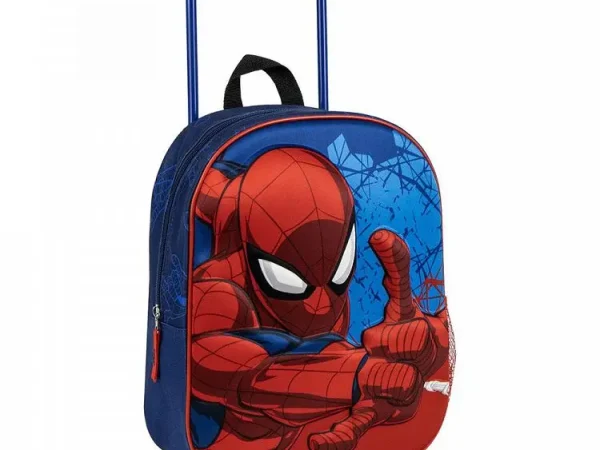 3D Τσάντα Τρόλεϊ 31εκ Νηπιαγωγείου MARVEL SPIDERMAN Face