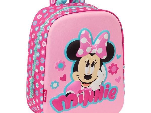 Minnie Mouse Μινι Tσάντα πλάτης παιδικού 3D Safta