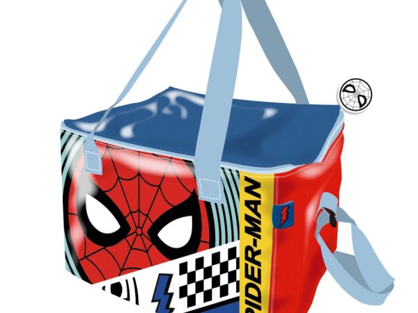 Spiderman Race thermo lunch bag, cooler bag 22,5 cm
