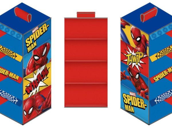 Οργανωτής κρεμαστής ντουλάπας Spiderman 4 τεμαχίων