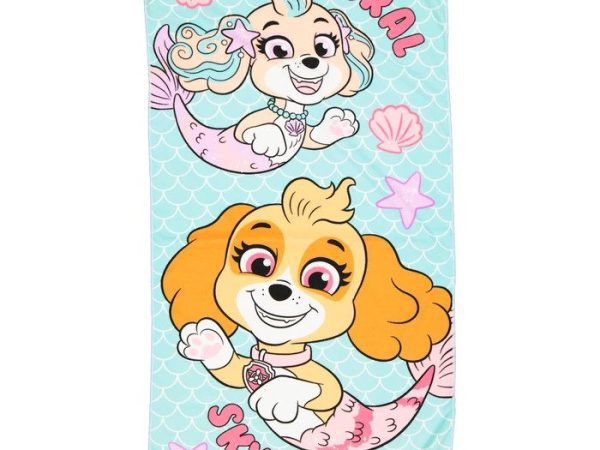 Πετσέτα θαλάσσης Paw Patrol Mermaid 60x120 εκ. (Γρήγορο στέγνωμα)