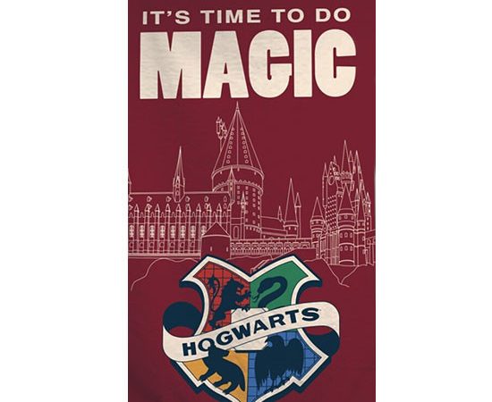 Πετσέτα μπάνιου Harry Potter Magic, Πετσέτα θαλάσσης 70x140cm