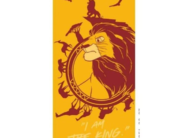 Πετσέτα μπάνιου Disney The Lion King Power, πετσέτα θαλάσσης 70*140cm (Fast Dry)