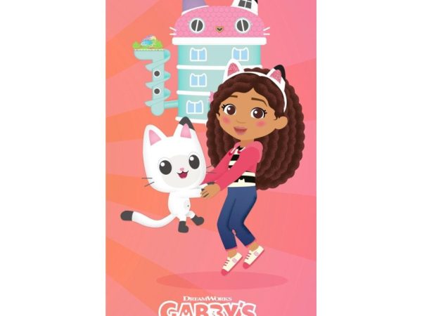 Πετσέτα μπάνιου Gabby's Dollhouse Dream House, πετσέτα θαλάσσης 70x140cm (Γρήγορο στέγνωμα)