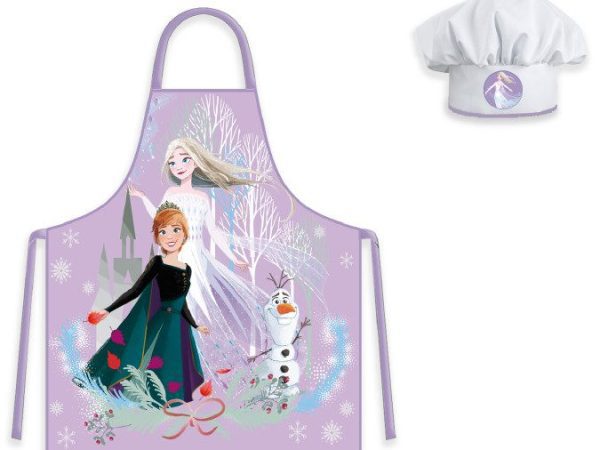 Παιδική ποδιά Disney Frozen Purple Autumn σετ 2 τεμαχίων