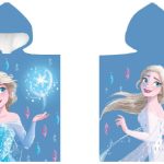 Πετσέτα πόντσο θαλάσσης Disney Frozen Snow 50x100 cm