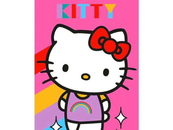 Πετσέτα χεριών/προσώπου, Hello Kitty Rainbow 30x50 εκ.
