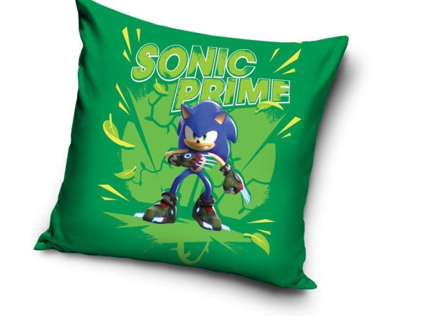 Μαξιλαροθήκη Sonic the Hedgehog Πράσινη Βελούδινη 40x40 εκ.
