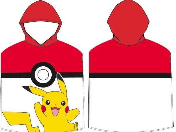 Πετσέτα πόντσο θαλάσσης Pokemon Pokeball 50x115 cm