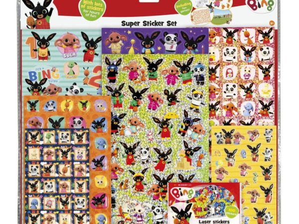Σετ αυτοκόλλητων Bing Fun Super με παιχνίδι