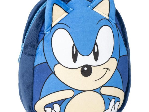 Λούτρινο σακίδιο πλάτης Sonic the Hedgehog, τσάντα 22 cm