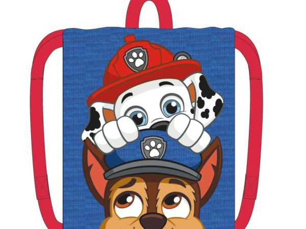 Τσάντα Paw Patrol με κορδόνι, μπλε, σακίδιο πλάτης 33 εκ.
