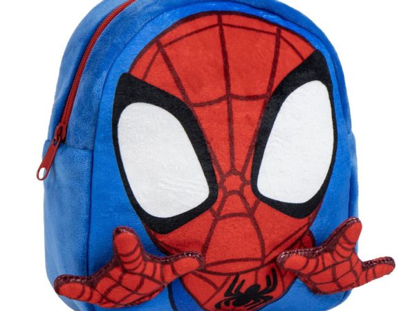 Spiderman Mini Crawler βελούδινο σακίδιο πλάτης, τσάντα 22 cm
