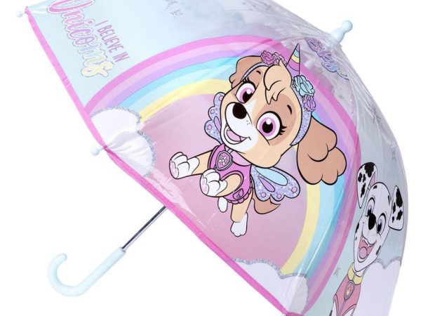 Παιδική διάφανη ομπρέλα Paw Patrol Believe in Unicorns Ø71 cm