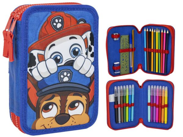 Γεμιστή μολυβοθήκη Paw Patrol, 2 θήκες