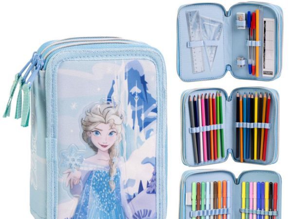 Disney Frozen Frosty γεμιστή μολυβοθήκη 3 επιπέδων