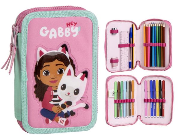 Gabby's Dollhouse Hey γεμάτη μολυβοθήκη 2 ορόφων