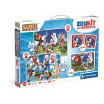 Συλλογή παιχνιδιών 4 σε 1 χαρακτήρων Sonic the Hedgehog Clementoni