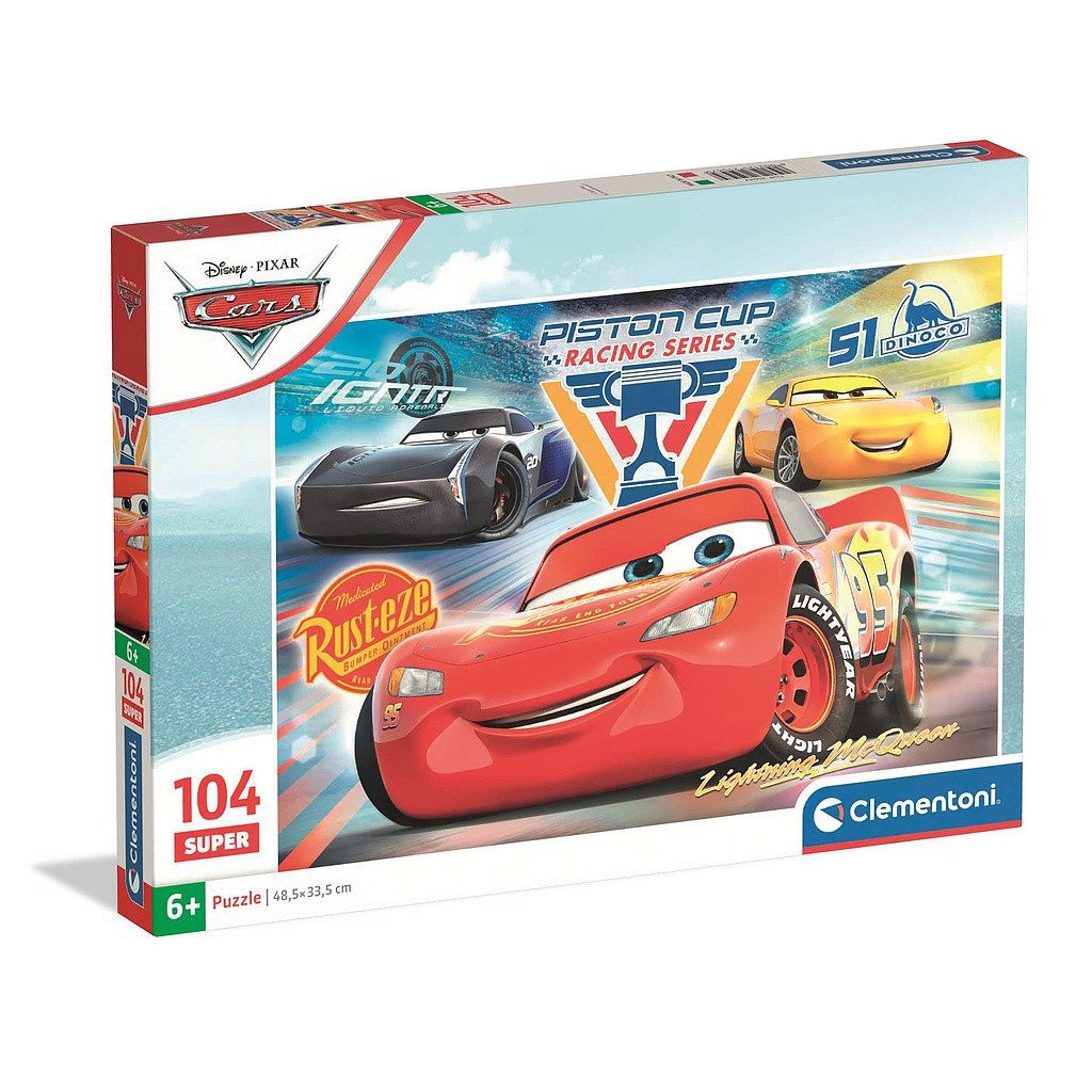 CMC25047 Παζλ Clementoni 104 τεμαχίων Disney Cars - Image 1