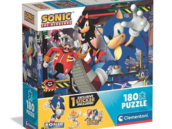 Παζλ 180 τεμαχίων Sonic the Hedgehog Clementoni