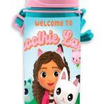 Μπουκάλι αλουμινίου Gabby's Dollhouse Smoothie Land με γάντζο 600 ml