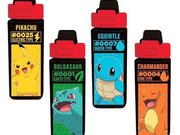 Pokémon Electric τετράγωνο πλαστικό μπουκάλι 500 ml