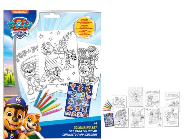 Σετ χρωματισμού Paw Patrol Duty Calls με αυτοκόλλητα