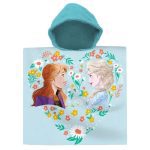 Πόντσο πετσέτας θαλάσσης Disney Frozen Flower 60x120 εκ.