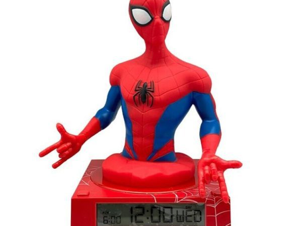 Νυχτερινό φωτιστικό και ξυπνητήρι Spiderman 3D