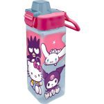 Πλαστικό τετράγωνο μπουκάλι Hello Kitty Friends 500 ml
