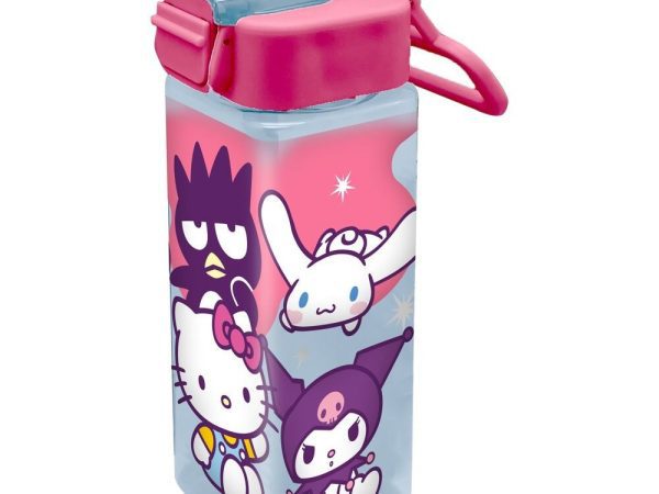 Πλαστικό τετράγωνο μπουκάλι Hello Kitty Friends 500 ml